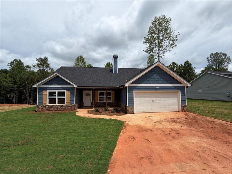 Front exterior of a new home in , Clarkesville, GA, highlighting curb appeal (Image 12). Front exterior of a new home in , Clarkesville, GA, highlighting curb appeal (Image 12).