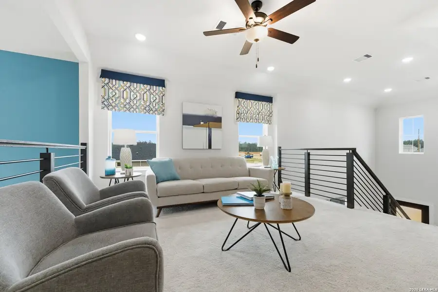 Furnished interior view inside a new home in Timber Creek, San Antonio (Image 6).