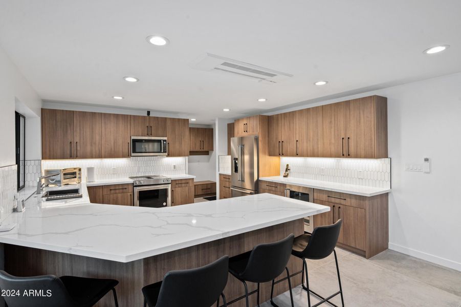 kitchen bar area