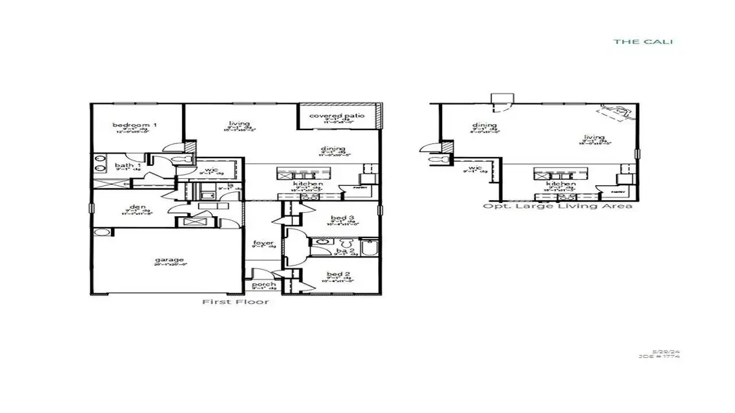 2D floor plan layout of this home in Center Pointe, Santee, SC (Image 2). 2D floor plan layout of this home in Center Pointe, Santee, SC (Image 2).