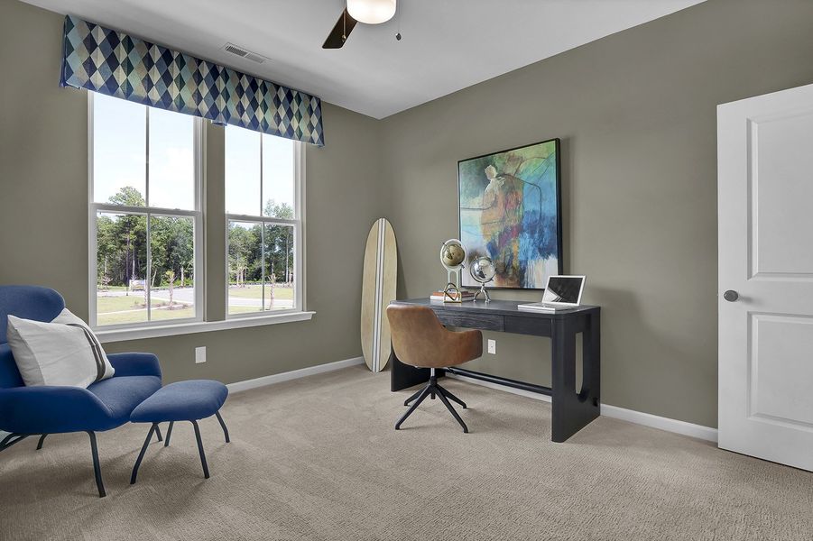 Representative furnished interior of a home built from the Hyacinth - Vanguard Collection by Mungo Homes in Avenue One, Castle Hayne (Image 8).