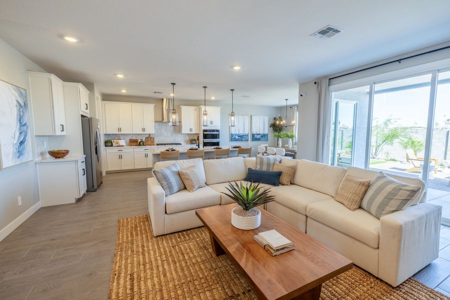 Furnished interior view inside a new home in White Tank Foothills Signature Series, Waddell (Image 13). Furnished interior view inside a new home in White Tank Foothills Signature Series, Waddell (Image 13).