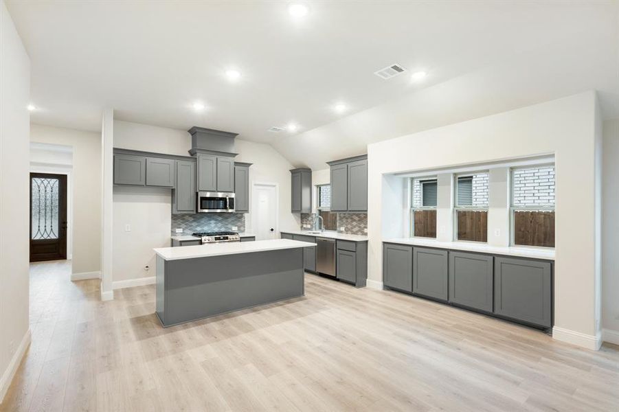 Furnished interior view inside a new home in East Oak Creek 50-55, Commerce (Image 5). Furnished interior view inside a new home in East Oak Creek 50-55, Commerce (Image 5).