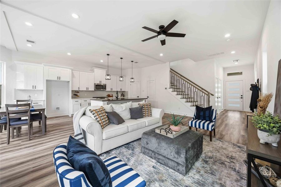 Furnished interior view inside a new home in , Houston (Image 15). Furnished interior view inside a new home in , Houston (Image 15).