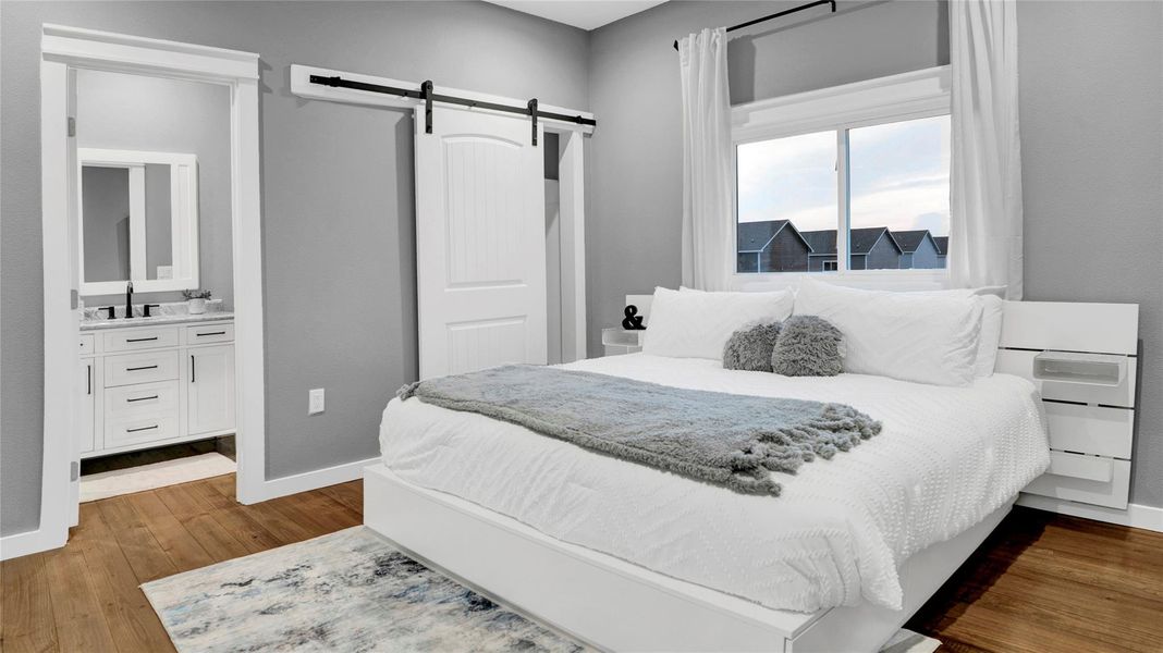 Furnished interior view inside a new home in , Crystal Beach (Image 19).