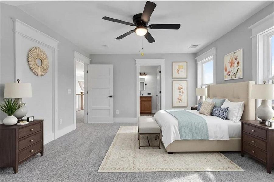 Furnished interior view inside a new home in , Canton (Image 18). Furnished interior view inside a new home in , Canton (Image 18).