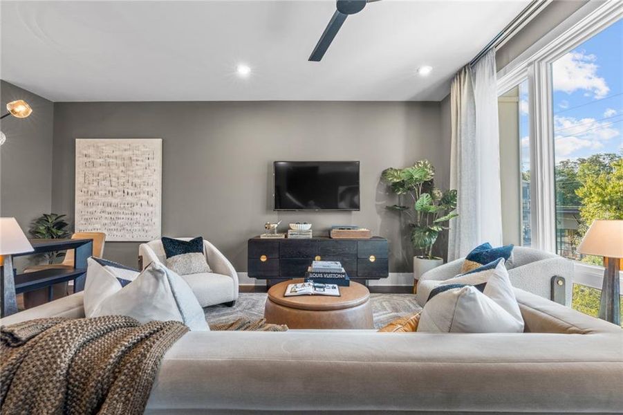 Furnished interior view inside a new home in The Harman, Atlanta (Image 11).