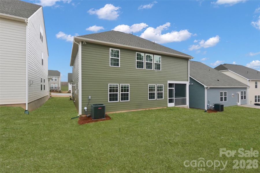 Exterior details and patio area of a home in Redhawk: Enclave, Belmont (Image 4).