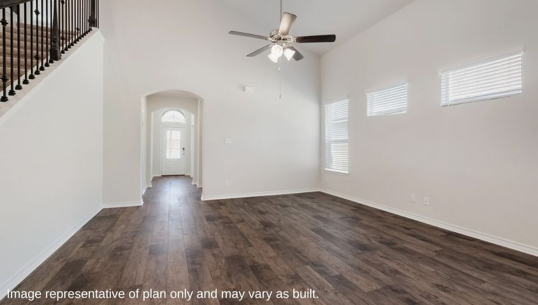 Representative unfurnished interior of a home built from the The Caspian by D.R. Horton in The Birch at Spencer Ranch, Boerne (Image 10).