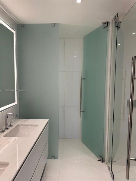 Furnished interior view inside a new home in Aston Martin Residences, Miami (Image 24).