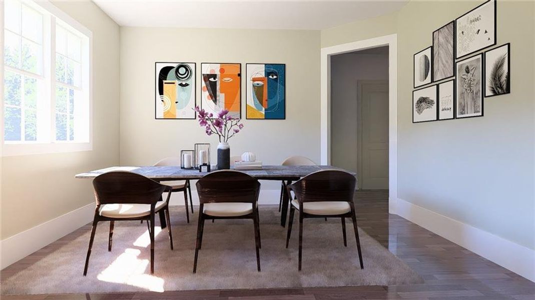 Furnished interior view inside a new home in , Cumming (Image 4).