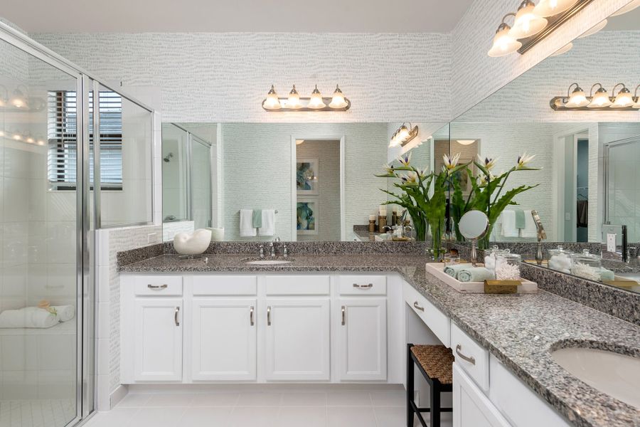 Representative furnished interior of a home built from the Sanderling by GL Homes in Valencia Parc at Riverland, Port St. Lucie (Image 17).