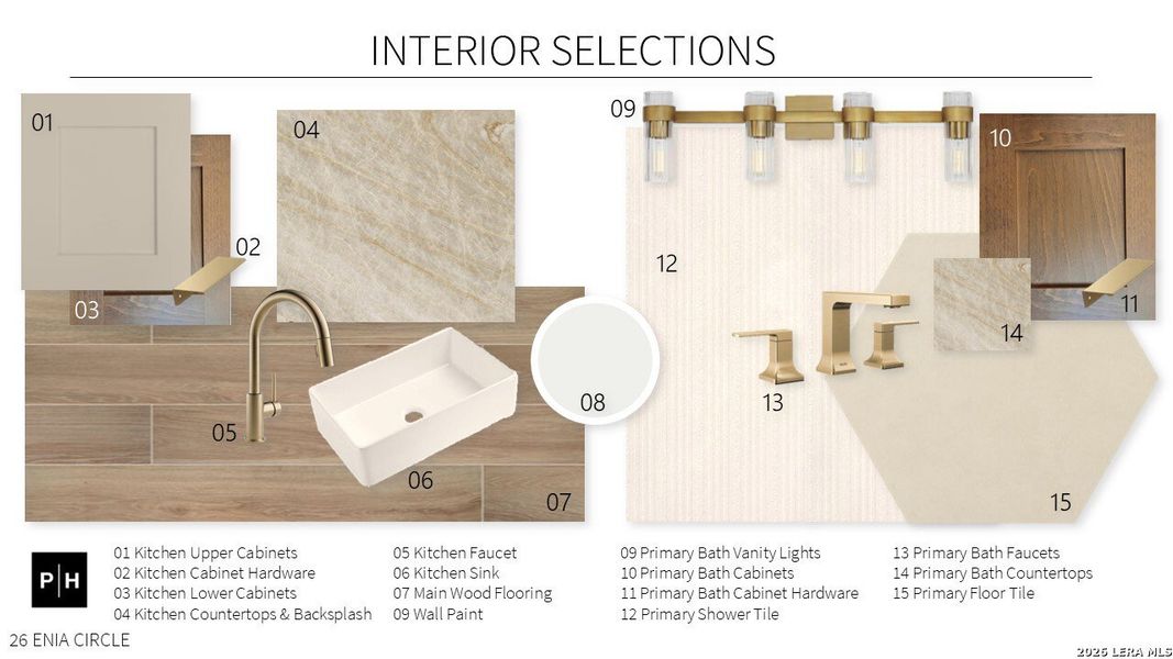 Sample of building materials used in homes in The Dominion, San Antonio (Image 30).