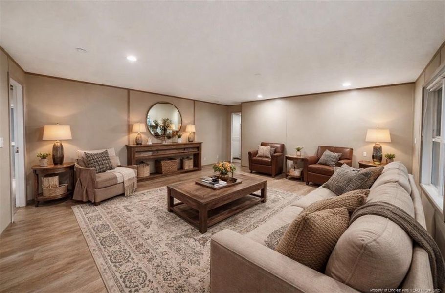 Virtually staged photo