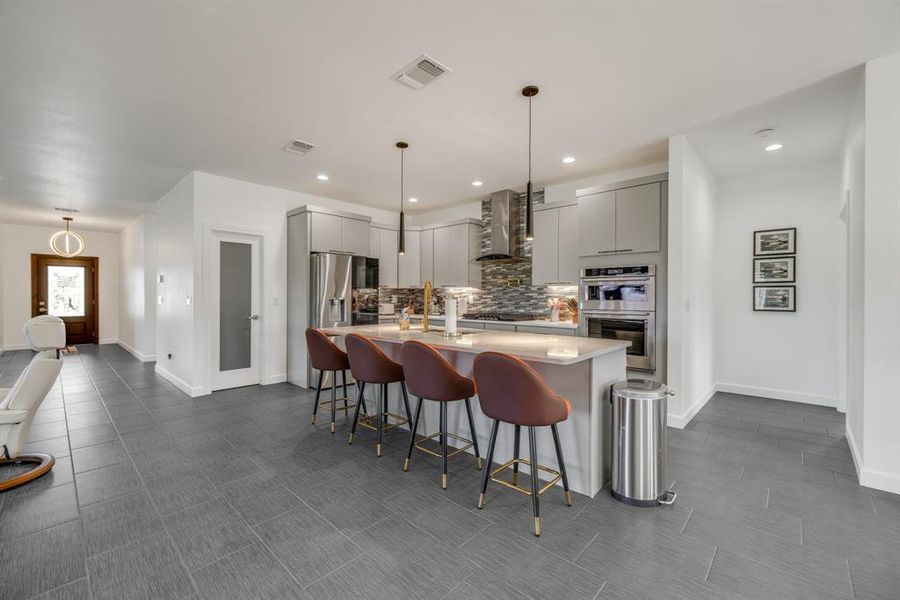 Furnished interior view inside a new home in , Early (Image 18).