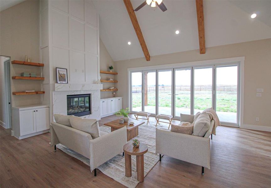 Furnished interior view inside a new home in , Waxahachie (Image 5).