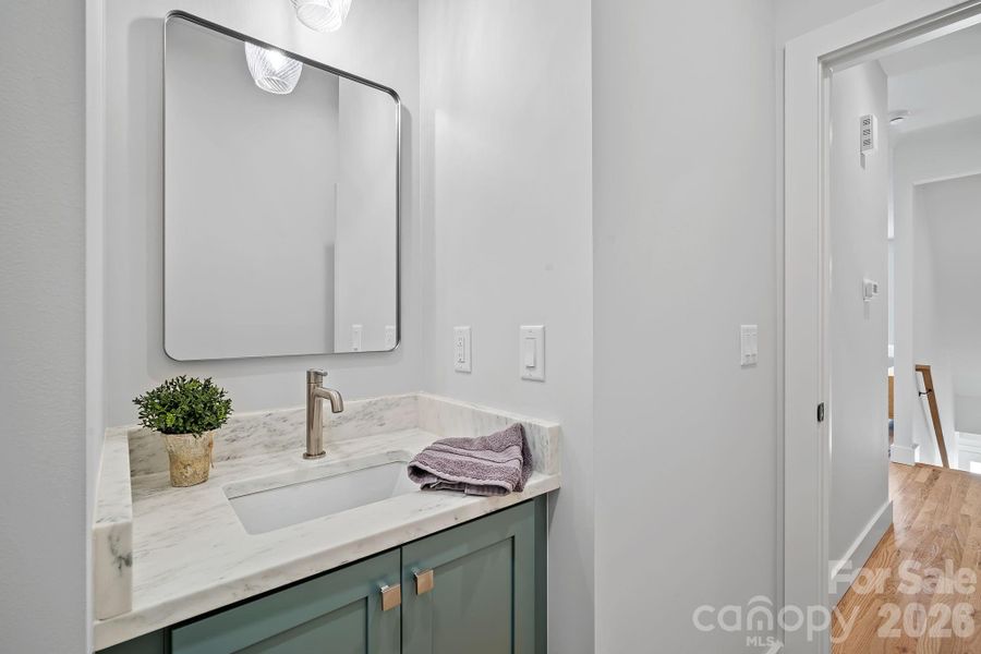 Powder Room on the Main Level