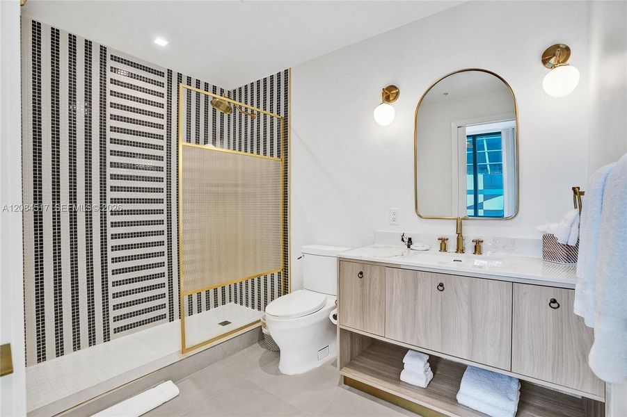 Furnished interior view inside a new home in , Miami (Image 13).