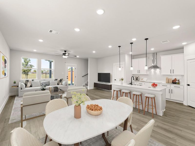 Furnished interior view inside a new home in Lake Park Villas, Wylie (Image 7).