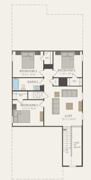 Pulte Homes, Gustine floor plan