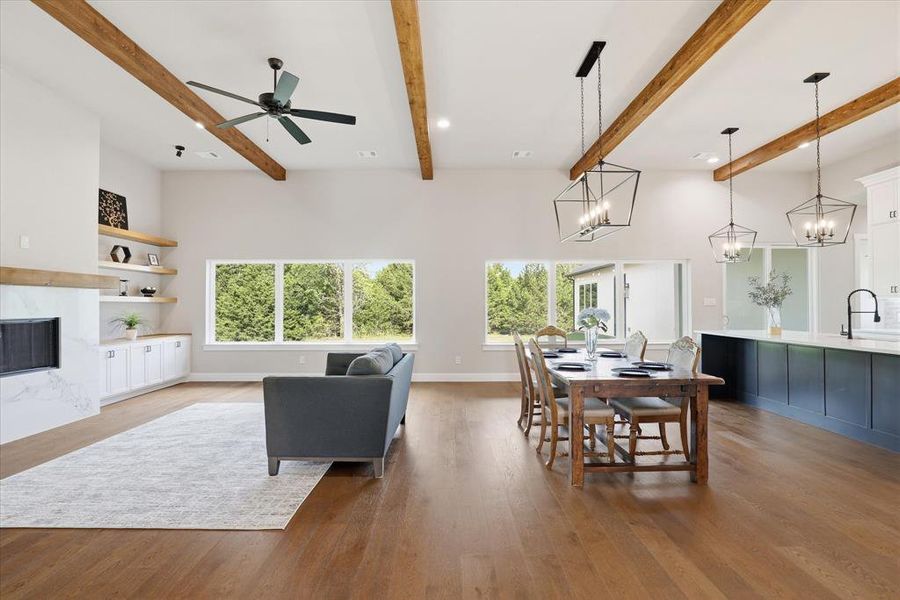 Furnished interior view inside a new home in , Waxahachie (Image 6).