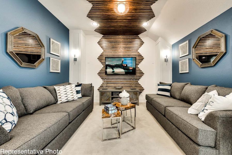 Representative furnished interior of a home built from the Rivercrest by Grand Homes in Grand Oaks, Celina (Image 16).