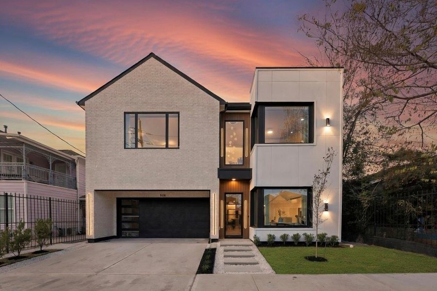 Front exterior of a new home in , Houston, TX, highlighting curb appeal (Image 26).