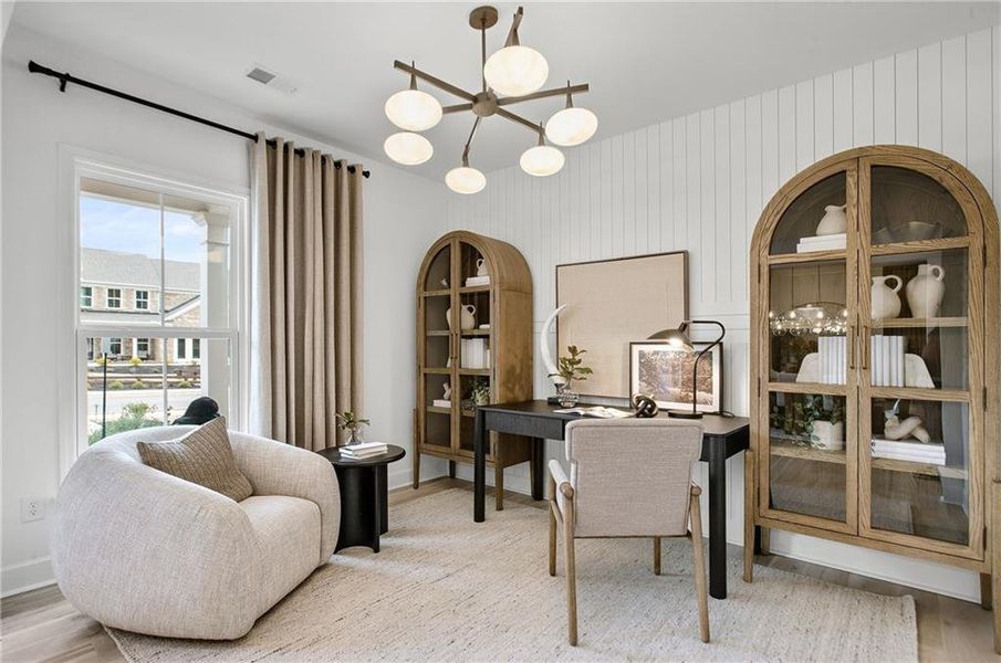 Furnished interior view inside a new home in Haverhill Estates, Dacula (Image 13).