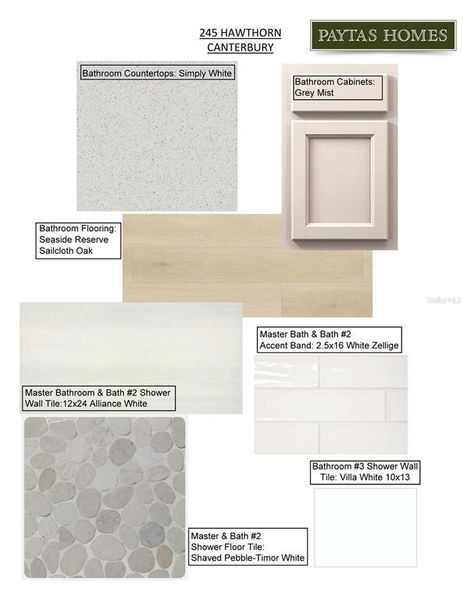 Sample of building materials used in homes in Coastal Gardens at Town Center, Palm Coast (Image 10).