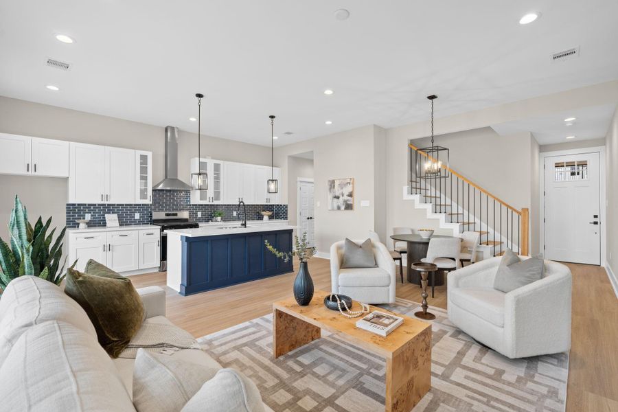 Furnished interior view inside a new home in , Houston (Image 30).