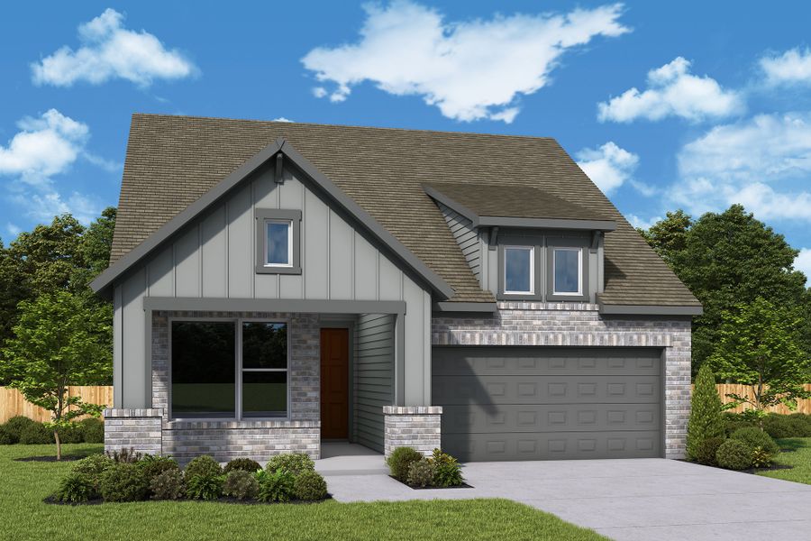 Front exterior of a home in the Briggs Ranch – Select Classic Series community, located in San Antonio, TX (Image 19).