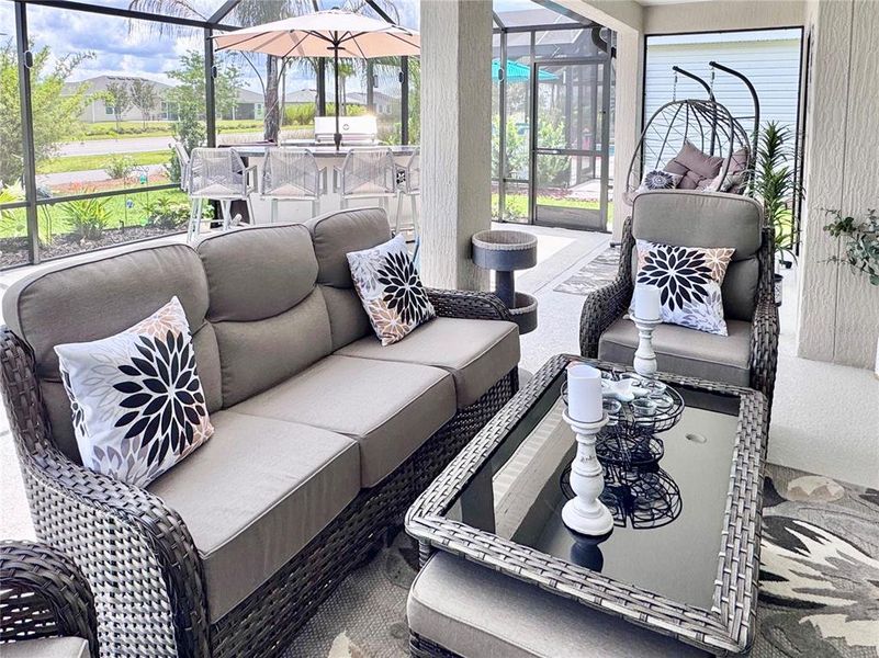 Furnished interior view inside a new home in , The Villages (Image 19).