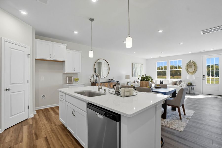 Representative furnished interior of a home built from the Shelby by Mattamy Homes in The Townes at Westfall, Gastonia (Image 10).