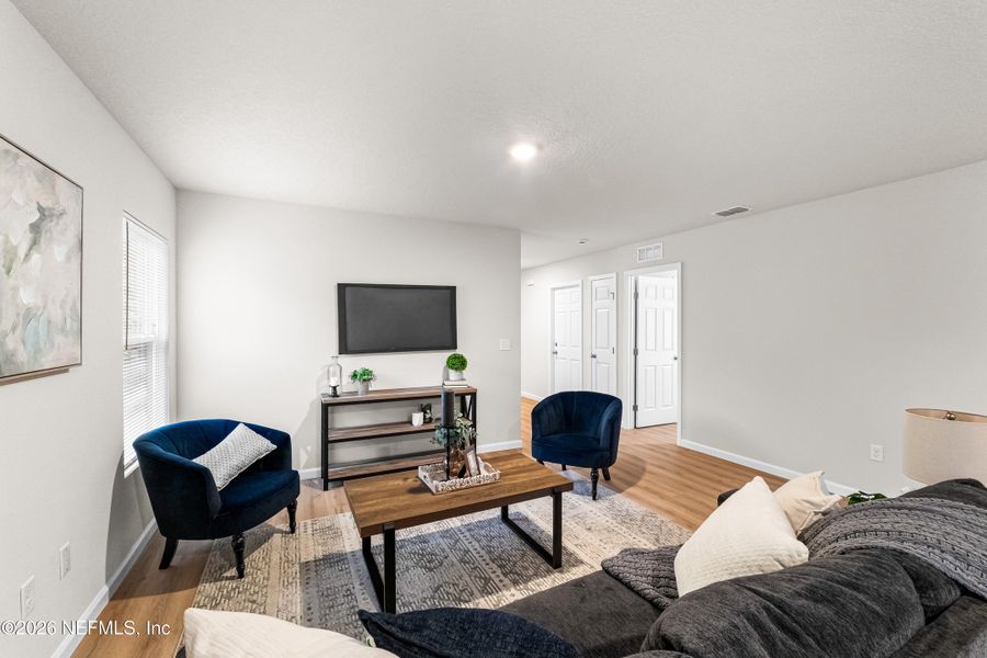 Furnished interior view inside a new home in , Jacksonville (Image 13). Furnished interior view inside a new home in , Jacksonville (Image 13).