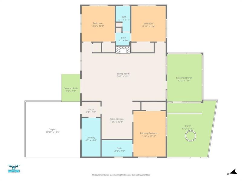 2D floor plan layout of this home in , Quitman, TX (Image 3).