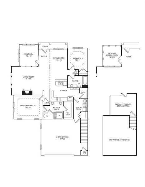 2D floor plan layout of this home in , Cumming, GA (Image 3).