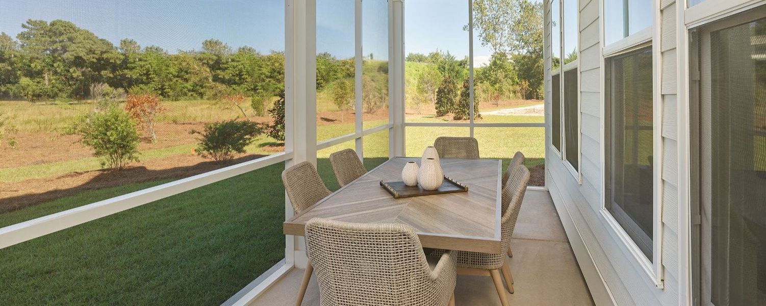 Representative exterior details of a home built from the Palermo by Ashton Woods in Blue Heron Retreat: Oasis Series, Little River (Image 3).