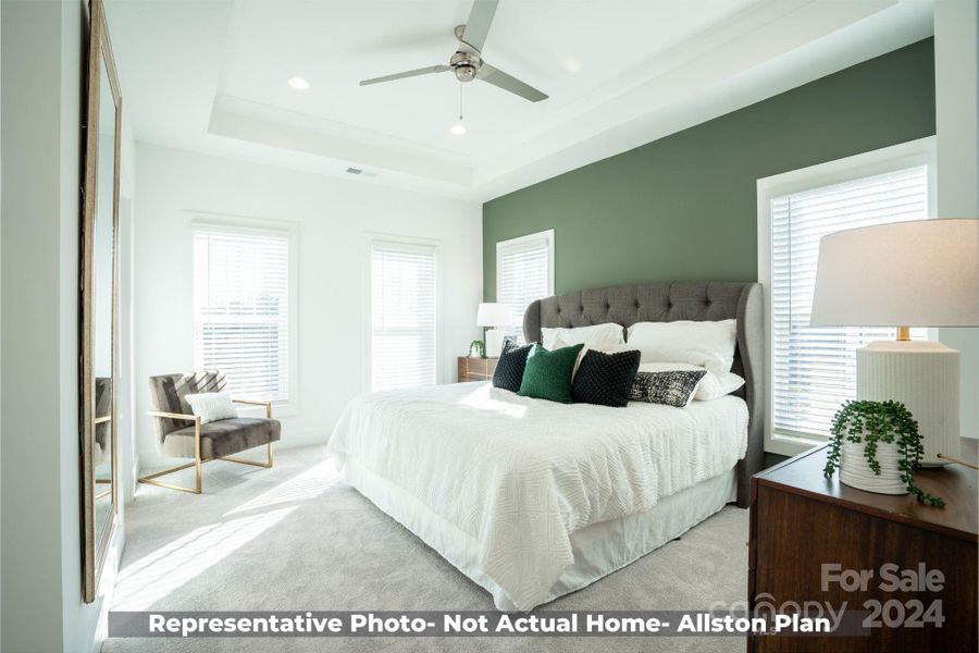 Primary Bedroom with optional trey ceiling -Allston Plan