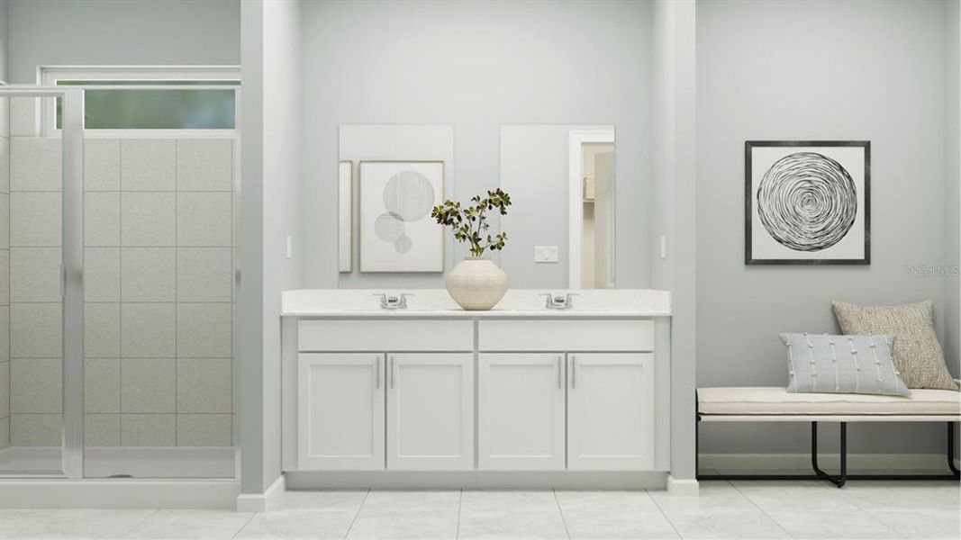 Furnished interior view inside a new home in Bridgewalk, St. Cloud (Image 9).