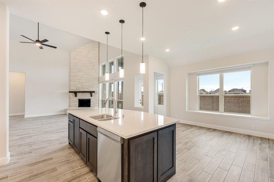 Furnished interior view inside a new home in Villages of Walnut Grove, Midlothian (Image 6).