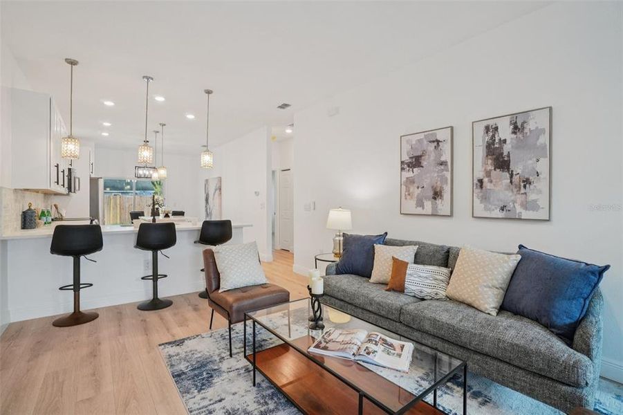 Furnished interior view inside a new home in , Tampa (Image 13). Furnished interior view inside a new home in , Tampa (Image 13).