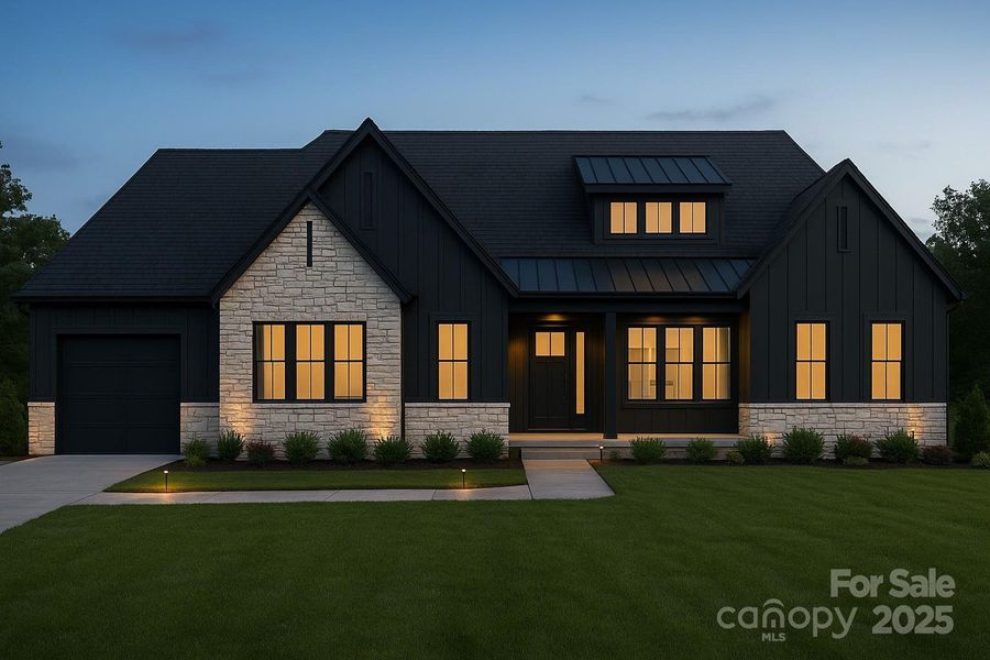 Rendering of home - not actual color selections