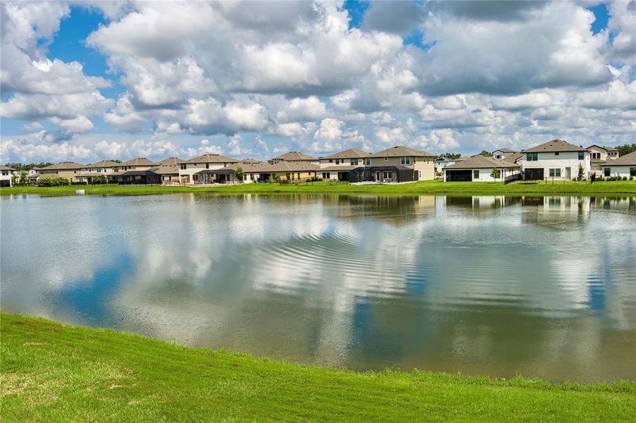 Exterior details and patio area of a home in Crosswind Point, Parrish (Image 3).
