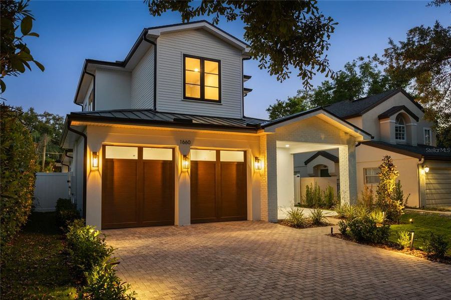 Front exterior of a new home in , Winter Park, FL, highlighting curb appeal (Image 25).
