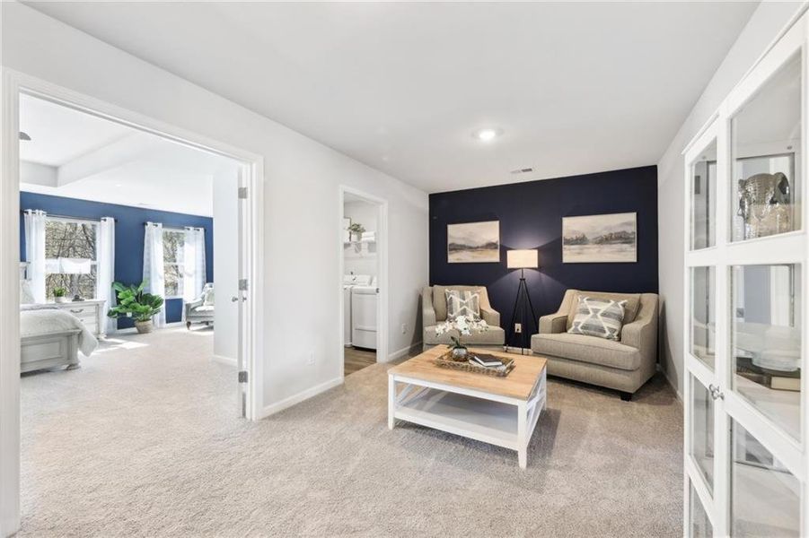 Furnished interior view inside a new home in The Hills at Cedar Creek, Winder (Image 25).