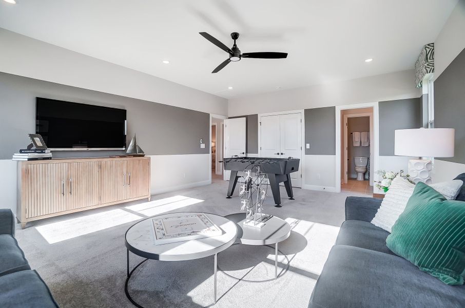 Representative furnished interior of a home built from the Lexington II by Caruso Homes in Rolling Meadows, Mooresville (Image 64).