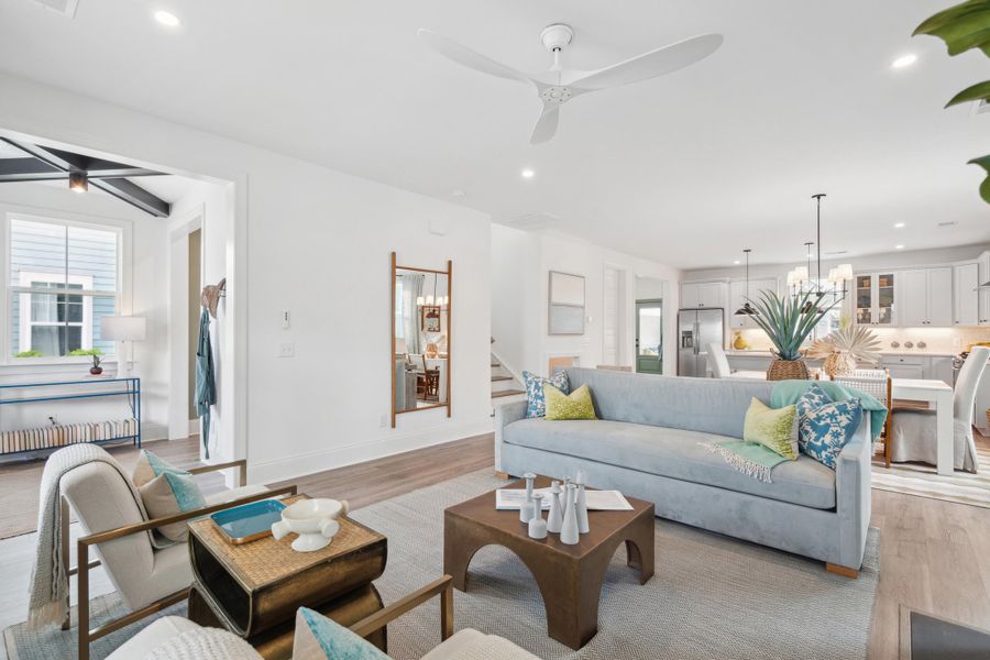 Furnished interior view inside a new home in , Summerville (Image 9).