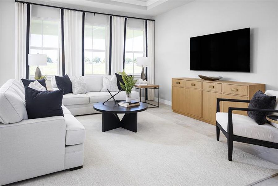 Furnished interior view inside a new home in Silver Oaks, Port St. Lucie (Image 10).