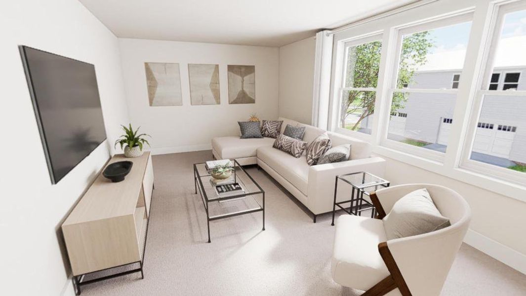 Furnished interior view inside a new home in Allen Park, Raleigh (Image 10).