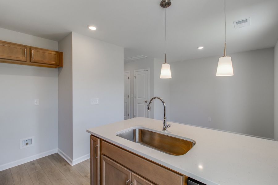 Close-up of interior finishes inside a home in Astoria, Columbia (Image 10).